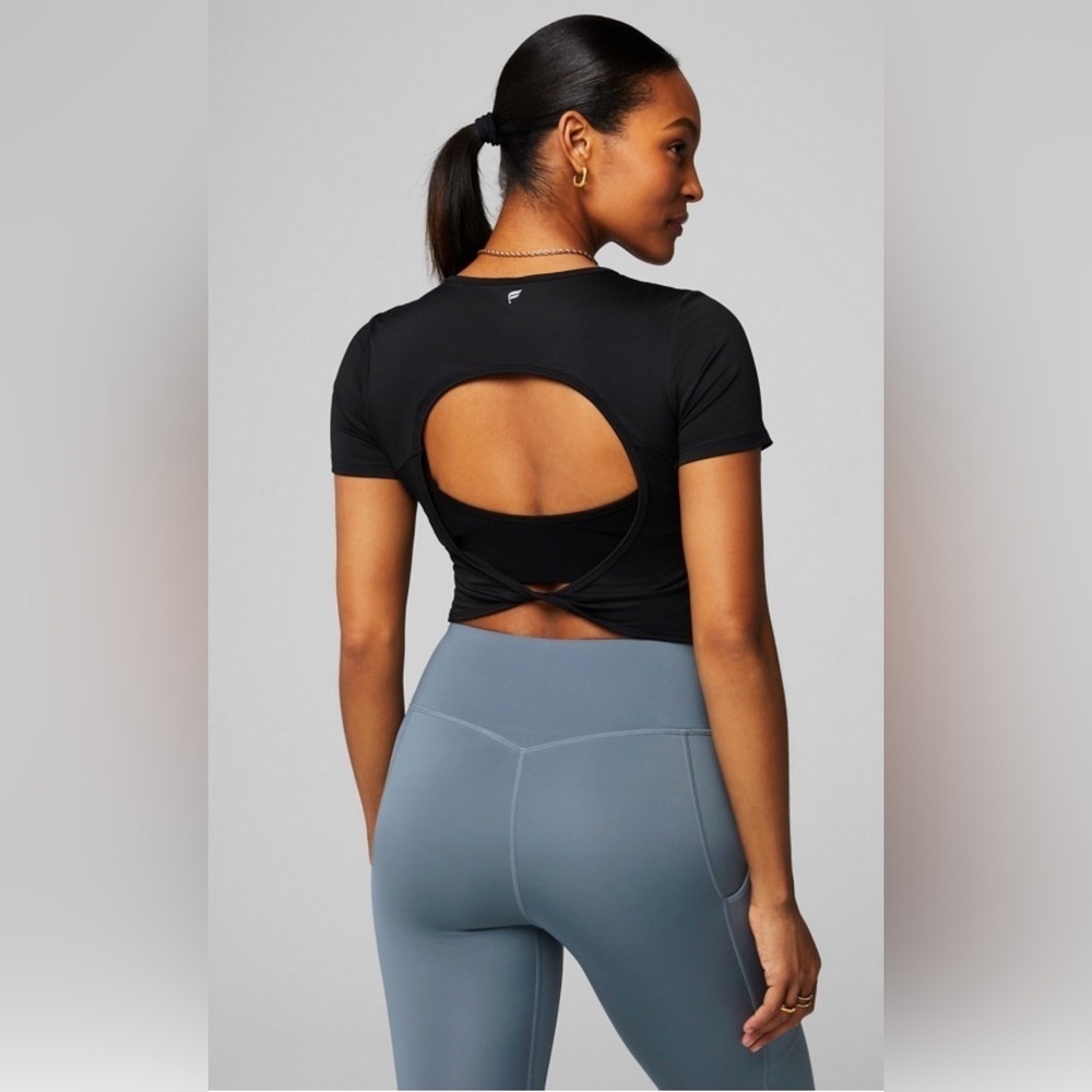 Fabletics Open-Back Short Sleeve Top